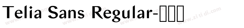 Telia Sans Regular字体转换